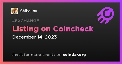 Shiba Inu to Be Listed on Coincheck on December 14th