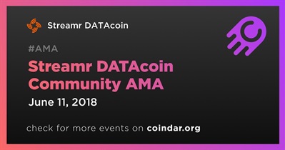 Streamr DATAcoin Community AMA