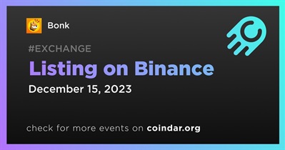 Bonk to Be Listed on Binance on December 15th