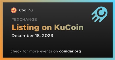 Coq Inu to Be Listed on KuCoin on December 18th