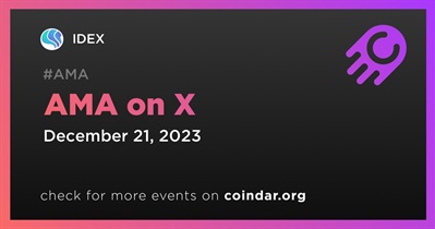IDEX to Hold AMA on X on December 21st