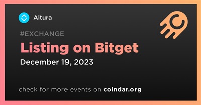 Altura to Be Listed on Bitget on December 19th