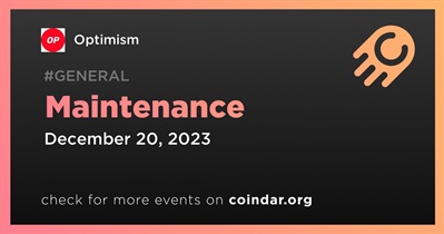 Optimism to Conduct Scheduled Maintenance on December 20th