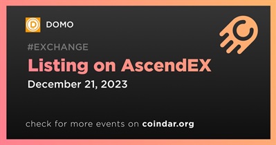 DOMO to Be Listed on AscendEX on December 21st