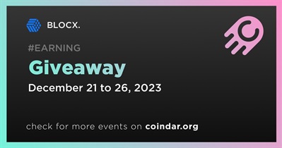 BLOCX. to Hold Giveaway