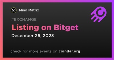 Mind Matrix to Be Listed on Bitget on December 26th
