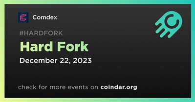 Comdex to Undergo Hard Fork on December 22nd
