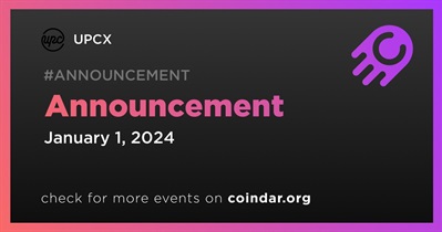 UPCX to Make Announcement on January 1st