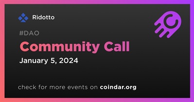 Ridotto to Host Community Call on January 5th