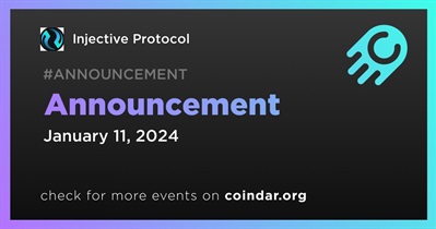 Injective Protocol to Make Announcement on January 11th