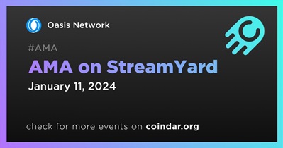 Oasis Network to Hold AMA on StreamYard on January 11th