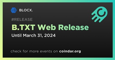 BLOCX. to Release B.TXT Web in Q1