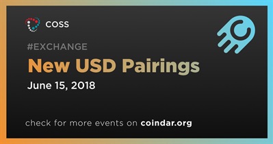 New USD Pairings