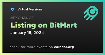 Virtual Versions to Be Listed on BitMart on January 15th