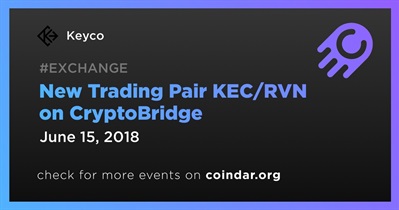 Nuevo par comercial KEC/RVN en CryptoBridge