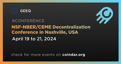 GEEQ to Participate in NSF-NBER/CEME Decentralization Conference in Nashville on April 19th