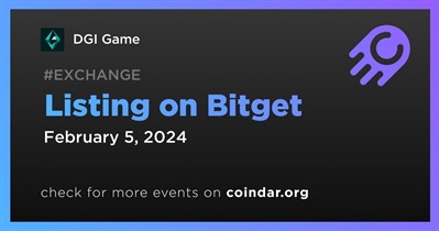 DGI Game to Be Listed on Bitget on February 5th
