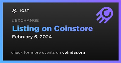 IOST to Be Listed on Coinstore on February 6th