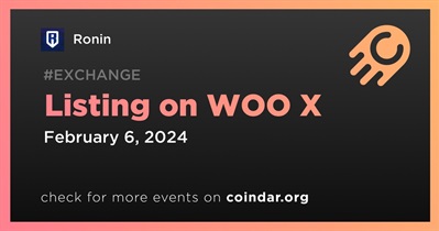 Ronin to Be Listed on WOO X on February 6th