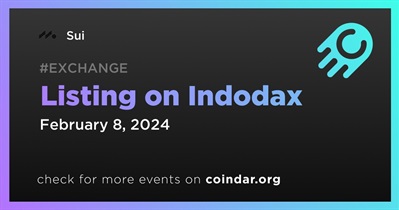 Sui to Be Listed on Indodax on February 8th