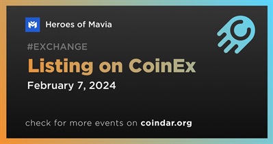 Heroes of Mavia to Be Listed on CoinEx on February 7th