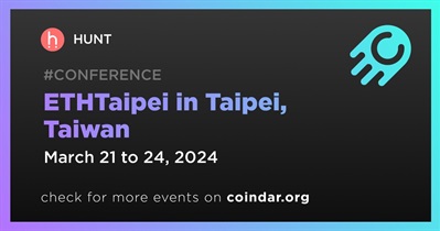 HUNT to Participate in ETHTaipei in Taipei on March 21st