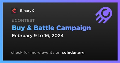 BinaryX to Host Buy & Battle Campaign