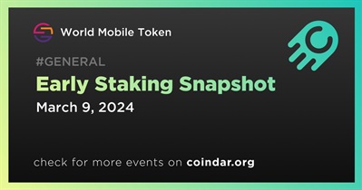 World Mobile Token to Take Early Staking Snapshot on March 9th