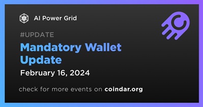 AI Power Grid Announces Mandatory Wallet Update