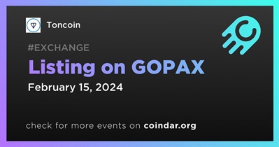 Toncoin to Be Listed on GOPAX on February 15th
