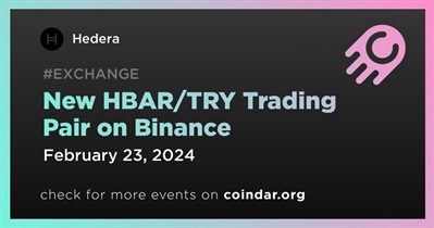 Binance to Add HBAR/TRY Trading Pair on February 23rd