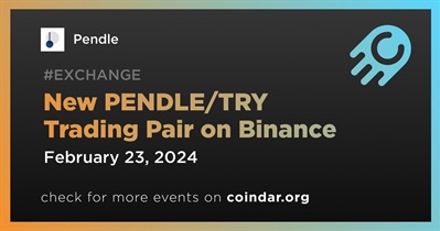 Cặp trao đổi PENDLE/TRY mới trên Binance