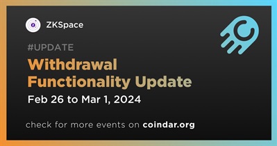 ZKSpace to Update Withdrawal Functionality
