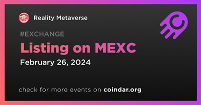 Reality Metaverse to Be Listed on MEXC on February 26th