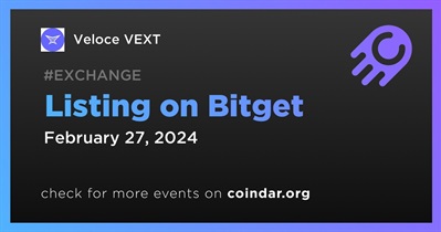 Veloce VEXT to Be Listed on Bitget on February 27th