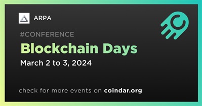 ARPA to Participate in Blockchain Days on March 2nd