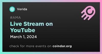 Verida to Hold Live Stream on YouTube on March 1st