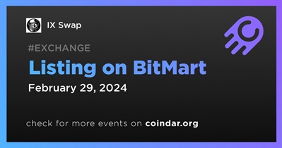 IX Swap to Be Listed on BitMart on February 29th