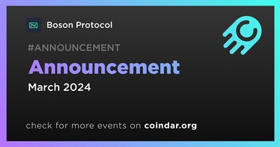 Boson Protocol to Make Announcement in March