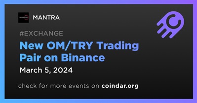 OM/TRY Trading Pair to Be Listed on Binance on March 5th