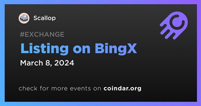 Scallop to Be Listed on BingX on March 8th