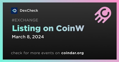 DexCheck to Be Listed on CoinW on March 8th