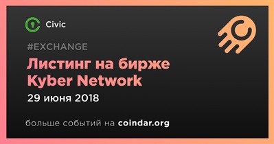 Листинг на бирже Kyber Network