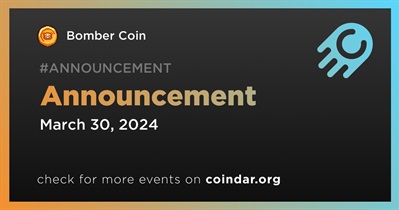 Bomber Coin to Make Announcement on March 30th