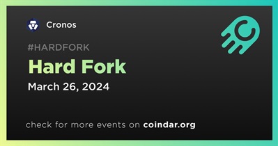Cronos to Undergo Hard Fork on March 26th
