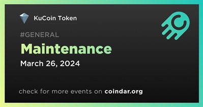 KuCoin Token to Conduct Scheduled Maintenance on March 26th