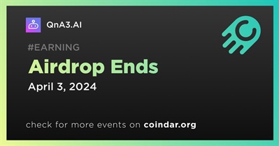QnA3.AI to Finish Airdrop on April 3rd