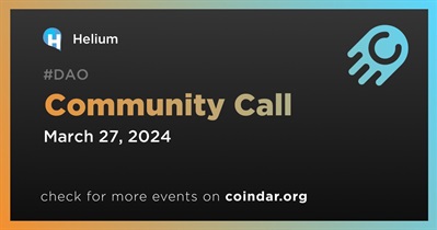 Helium to Host Community Call on March 27th