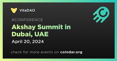 VitaDAO to Participate in Akshay Summit in Dubai on April 20th