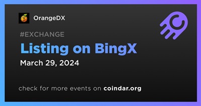 OrangeDX to Be Listed on BingX